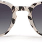 004 Gray Leopard Frame/Gradient Gray Lens / 46 Millimeters | B0CCP6V6G2 | FEISEDY Classic Polarized Sunglasses Retro Round Sunglasses for Women Men Trendy Shades B0002
