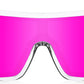 商品图片 2 | B0D3PKKSD9 | FEISEDY Trendy Futuristic Wrap Sunglasses Flat Top Mirrored One Piece Lens Reflective Sun Glasses for Women Men B0161