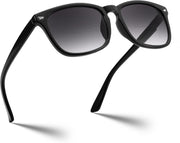 Black Frame-gradient Gray Lens / 2.0 x | B0DFPYF2J7 | FEISEDY Classic Bifocal Reader Sunglasses for Women Men Square Blue Light Reading Glasses B0231
