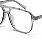 Transparent Grey Frame / 54 Millimeters | B09MRS82Z2 | FEISEDY Blue Light Glasses for Women Men Oversized Pilot Lightweight B2866