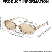 ÉÌƷͼƬ 13 | B09CPPH1XH | FEISEDY Retro 90s Oval Small Sunglasses Women Men Trendy Sunglasses Tinted Glasses B2801