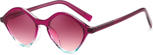 Blue Frame - Purple Lens / 47 Millimeters | B0DJ6Y4Z5K | FEISEDY Sunglasses Womens Trendy Rectangle Retro Y2K Classic Sun Glasses Fashion Square UV400 Protection B0235