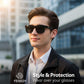 商品图片 27 | B0GQH1CMTJ | FEISEDY Fit Over Glasses Polarized Sunglasses Oversized Square UV400 B0250
