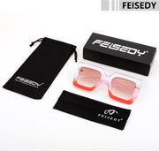 ÉÌƷͼƬ 13 | B0BZRNQQL1 | FEISEDY Oversized Square Sunglasses for Women Fashion Shades Luxury Big Sun Glasses UV400 Protection B2380