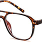 Tortoise / 50 Millimeters | B0CY1ZFG7R | FEISEDY Blue Light Blocking Glasses Women Men Square Computer Lightweight Pilot Glasses Anti Eyestrain & UV Glare B0141
