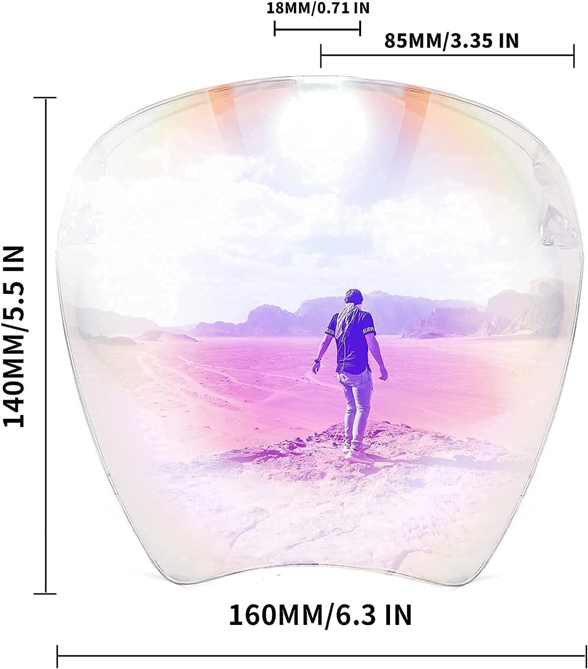 商品图片 58 | B097Y3FQJJ | FEISEDY Full Face Shield Sunglasses – Anti-Fog UV400 Mirror Visor