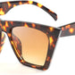 Leopard / 52 Millimeters | B07N5JCQX3 | FEISEDY Vintage Square Cat Eye Sunglasses Women Trendy Cateye Sunglasses B2473