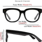 商品图片 5 | B0DBQFZT73 | FEISEDY Retro Square Thick Big Frame Blue Light Blocking Reading Glasses Anti Glare Digital Eyestrain Reader B2523