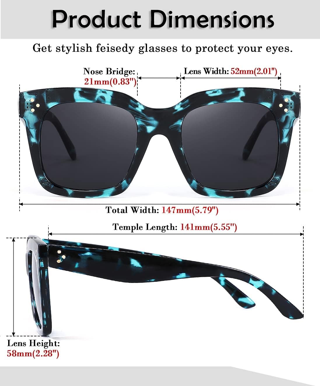 ÉÌƷͼƬ 54 | B07Q31N6CH | FEISEDY Vintage Butterfly Sunglasses Designer Luxury Sun Glasses B2486