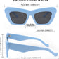 商品图片 38 | B09TFBWQ5G | FEISEDY Retro Square Cat Eye Sunglasses Jelly Colored Women Men 90s B2902