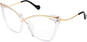 Transparent / 55 Millimeters | B0B63HMDYC | FEISEDY Women Oversized Square Blue Light Blocking Glasses Anti Eyestrain Cat Eye Fashion Eyewear B2956