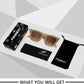 商品图片 31 | B09V7X56D4 | FEISEDY Women Crystal Square Cat Eye Sunglasses Sparkling Trendy Retro Cateye Sunglasses B2898