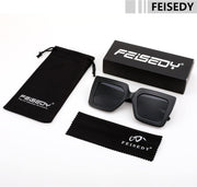 ÉÌƷͼƬ 7 | B0BZRNQQL1 | FEISEDY Oversized Square Sunglasses for Women Fashion Shades Luxury Big Sun Glasses UV400 Protection B2380