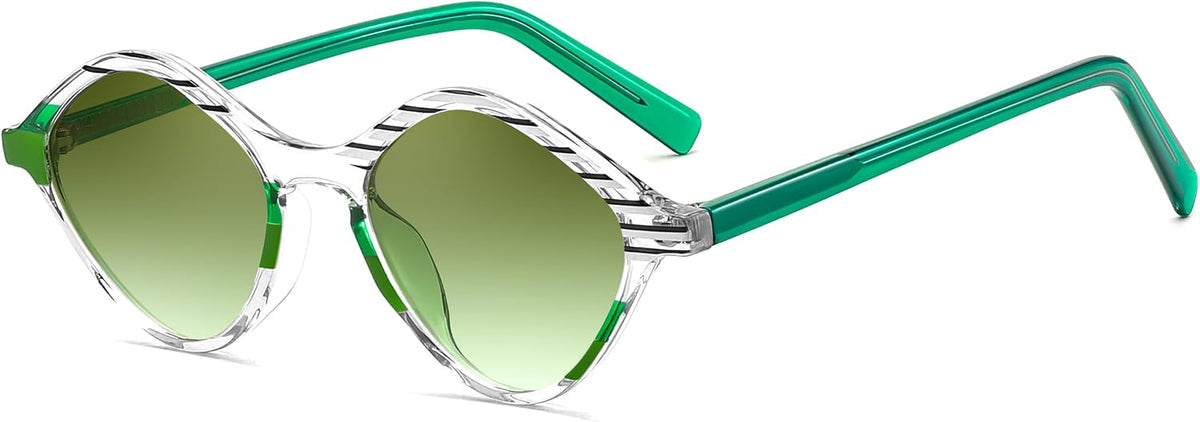 Green Frame - Green Lens / 47 Millimeters | B0DJ6Y8XBQ | FEISEDY Sunglasses Womens Trendy Rectangle Retro Y2K Classic Sun Glasses Fashion Square UV400 Protection B0235