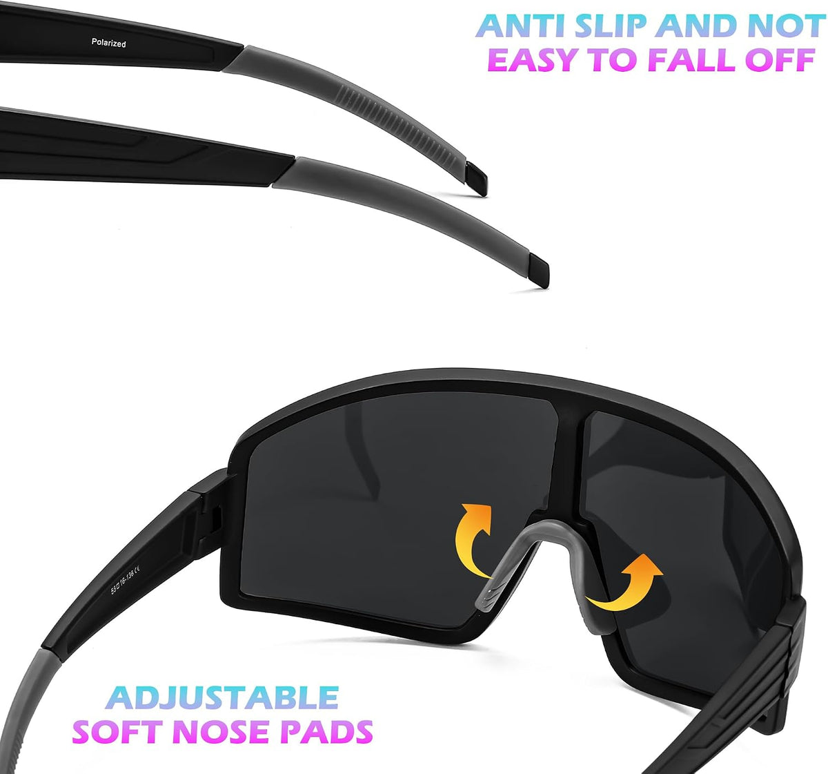 ÉÌƷͼƬ 33 | B0CTT71RHP | FEISEDY Polarized Sports Sunglasses for Men Women Youth Cycling Glasses Baseball Softball Sunglasses B2368