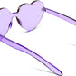 商品图片 24 | B07BLKHDRH | FEISEDY Thick Heart Sunglasses Rimless Heart Shaped Sun Glasses Women Fashion Love Glasses B2419