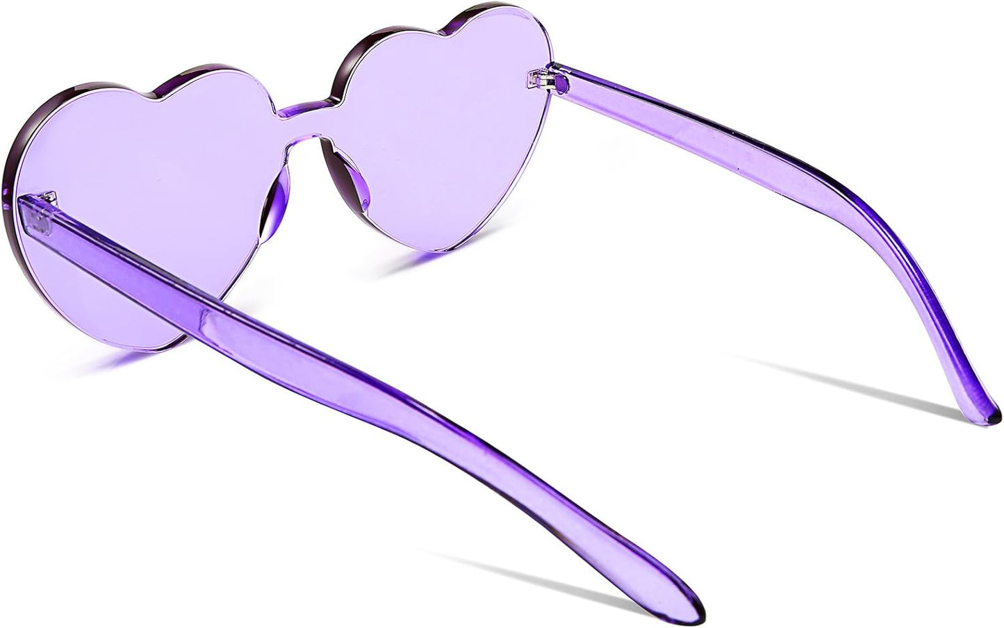 商品图片 24 | B07BLKHDRH | FEISEDY Thick Heart Sunglasses Rimless Heart Shaped Sun Glasses Women Fashion Love Glasses B2419
