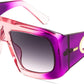 Purple Pink / 53 Millimeters | B0CYX469KR | FEISEDY Retro Oversized Avaitor Sunglasses for Women Men Bold Thick Frame Flat Top Shades B0126