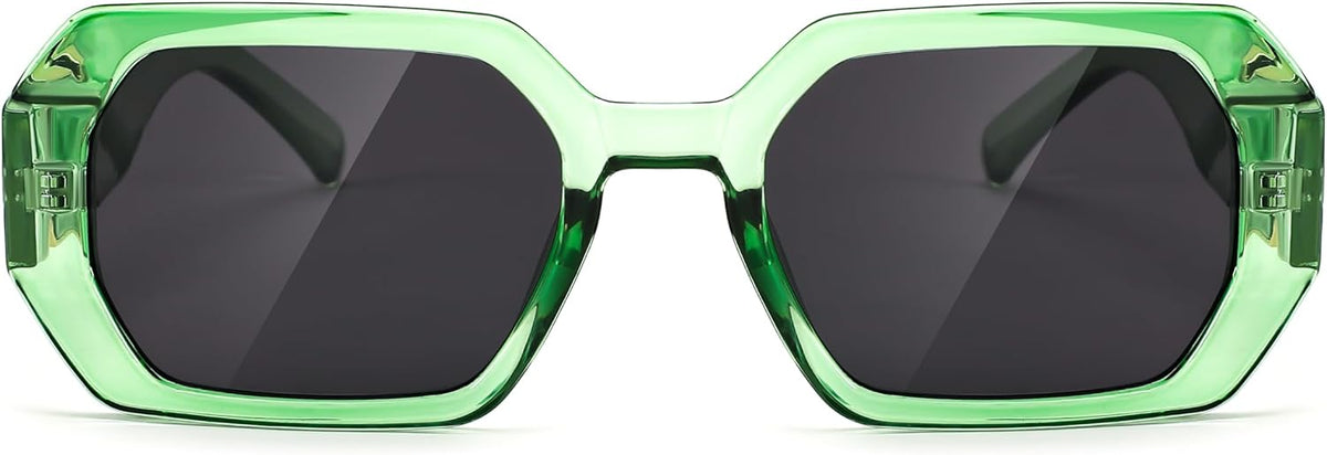 ÉÌƷͼƬ 17 | B0CNPQGQRW | FEISEDY Retro Rectangle Sunglasses for Women Men Classic Square Rhinestone Frame Sun Glasses Polygon Designer UV400 B0047