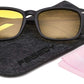 商品图片 7 | B0858Y6N93 | FEISEDY Square Horn Polarized Sunglasses Colorful Sunglasses for Men and Women B2568