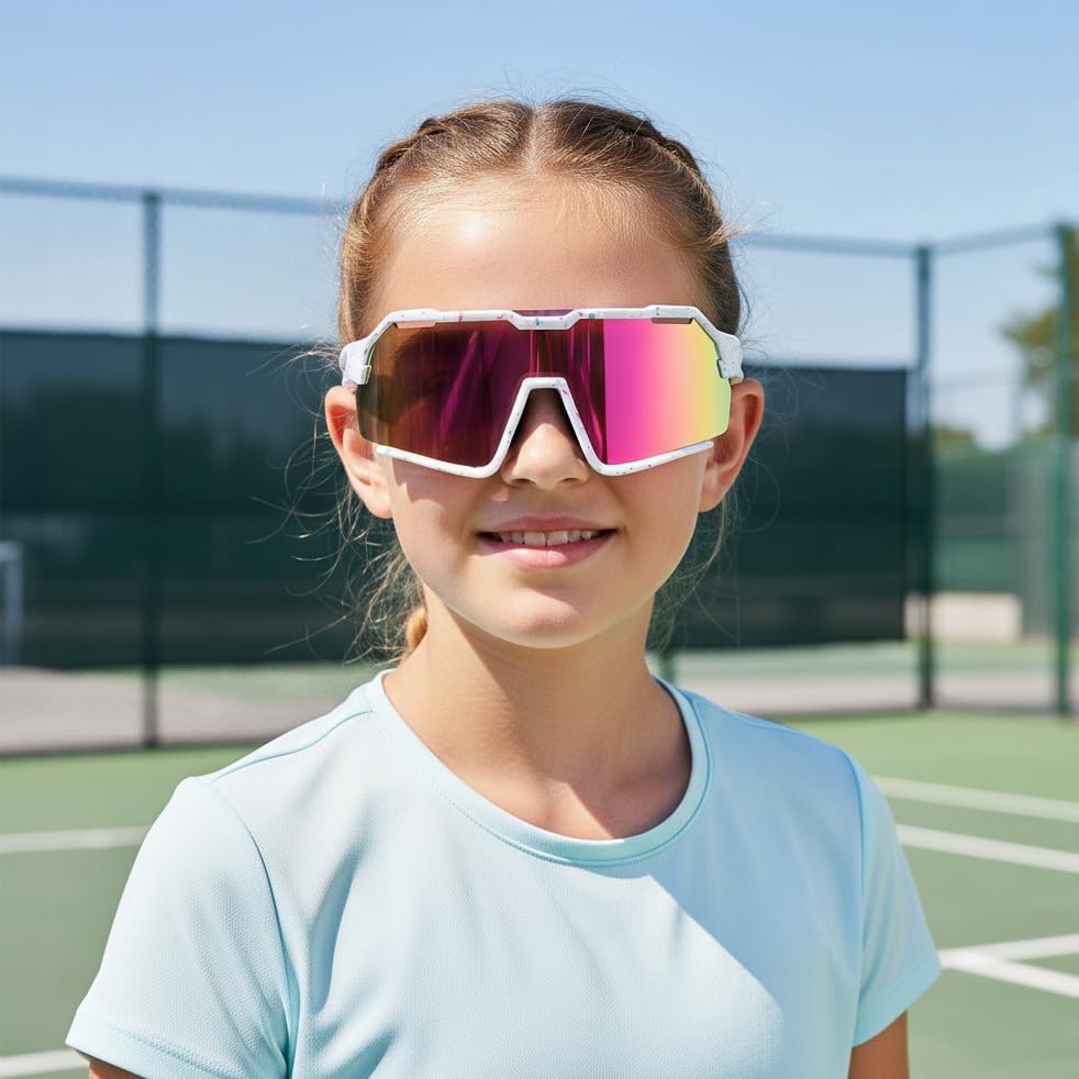 ÉÌƷͼƬ 27 | B0F32C9J2Q | FEISEDY Polarized Kids Sunglasses Youth Sports Cycling Shades,UV400 Protection For Teens Baseball Tennis Sunglasses B0092
