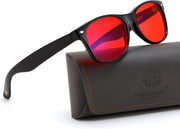 ÉÌƷͼƬ 26 | B0GK2PTMMH | FEISEDY Orange/Red Classic Blue Light Blocking Glasses for Women Men B0339