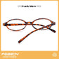 商品图片 26 | B0DKNKBFBX | FEISEDY Y2K Retro Oval Nerd Blue Light Glasses for Women B0258