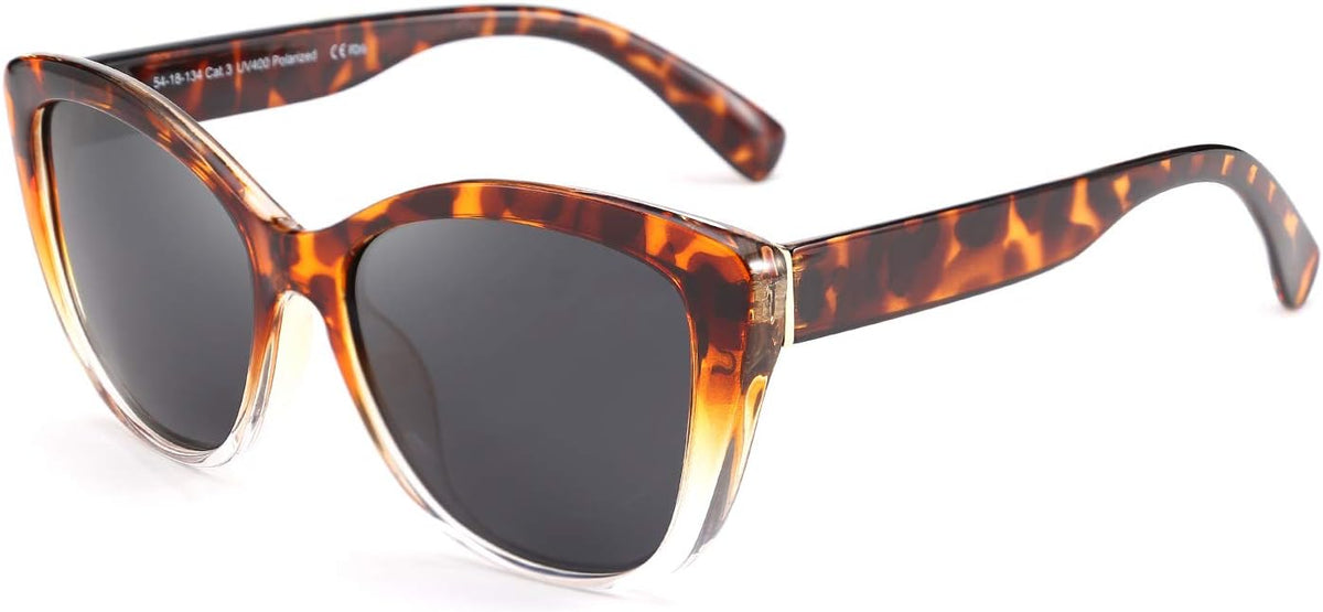 Leopard Clear / 56 Millimeters | B07Q6WXKXV | FEISEDY Polarized Vintage Sunglasses American Womens Square Jackie O Cat Eye Sunglasses B2451