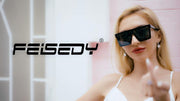 ÉÌƷͼƬ 24 | B09H6XXSDN | FEISEDY Oversized Sunglasses Mens Womens Flat Top Square Trendy Visor Shades UV400 B2470