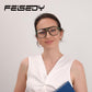 商品图片 11 | B0FWXP3HKW | FEISEDY Fashion Aviator Blue Light Reading Glasses for Woman Men B0318 | Square Pilot Computer Glasses, Anti Eyestrain Glare Readers