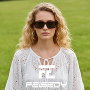 ÉÌƷͼƬ 34 | B0GD5LTX9C | FEISEDY Retro Trendy Rectangle Polarized Sunglasses for Women Men,Classic Narrow Square Sun Glasses B0314