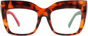 ÉÌƷͼƬ 12 | B07N5J9CF4 | FEISEDY Square Oversized Glasses Frame Eyewear Women B2475