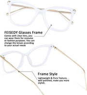 ÉÌƷͼƬ 49 | B07KK3P4KT | FEISEDY Oversized Cat Eye Glasses Frame with Clear Lenses Eyewear for Women B2460
