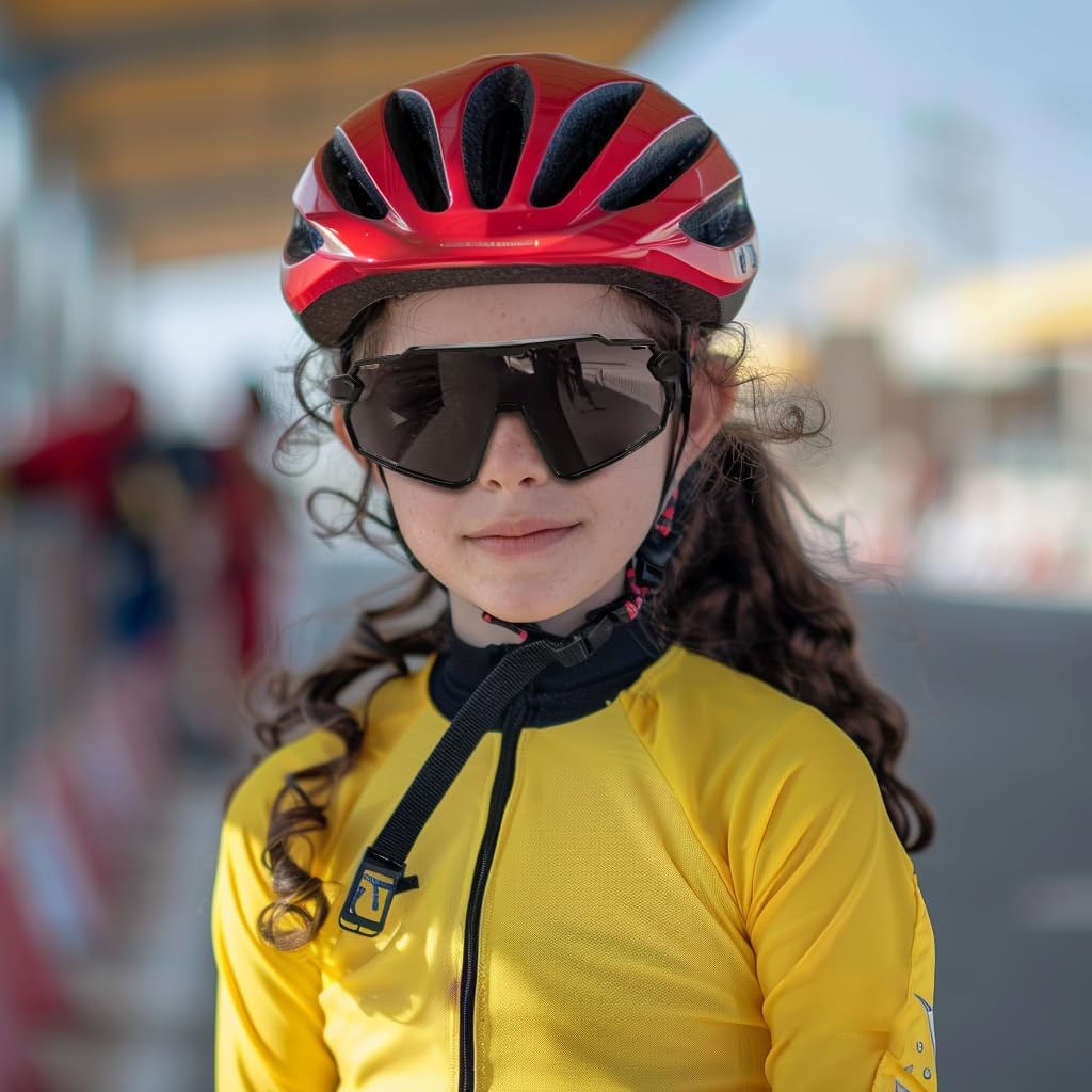 商品图片 51 | B0D6XZ67Q2 | FEISEDY Kids Teens Baseball Polarized Sunglasses Lightweight Frame UV400 Sports Cycling Shades for Boys Girls B0190