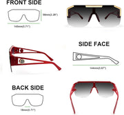 ÉÌƷͼƬ 64 | B09L4V27YS | FEISEDY Square Oversized Sunglasses for Men Women Flat Top B2765