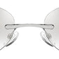 商品图片 10 | B0BZPBKFF1 | FEISEDY Trendy Rimless Oval Sunglasses for Women Men Retro 90s Eyewear Frame Y2K Glasses B2393