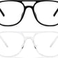 商品图片 9 | B0CY2LFJP7 | FEISEDY Blue Light Blocking Glasses Women Men Square Computer Lightweight Pilot Glasses Anti Eyestrain & UV Glare B0141