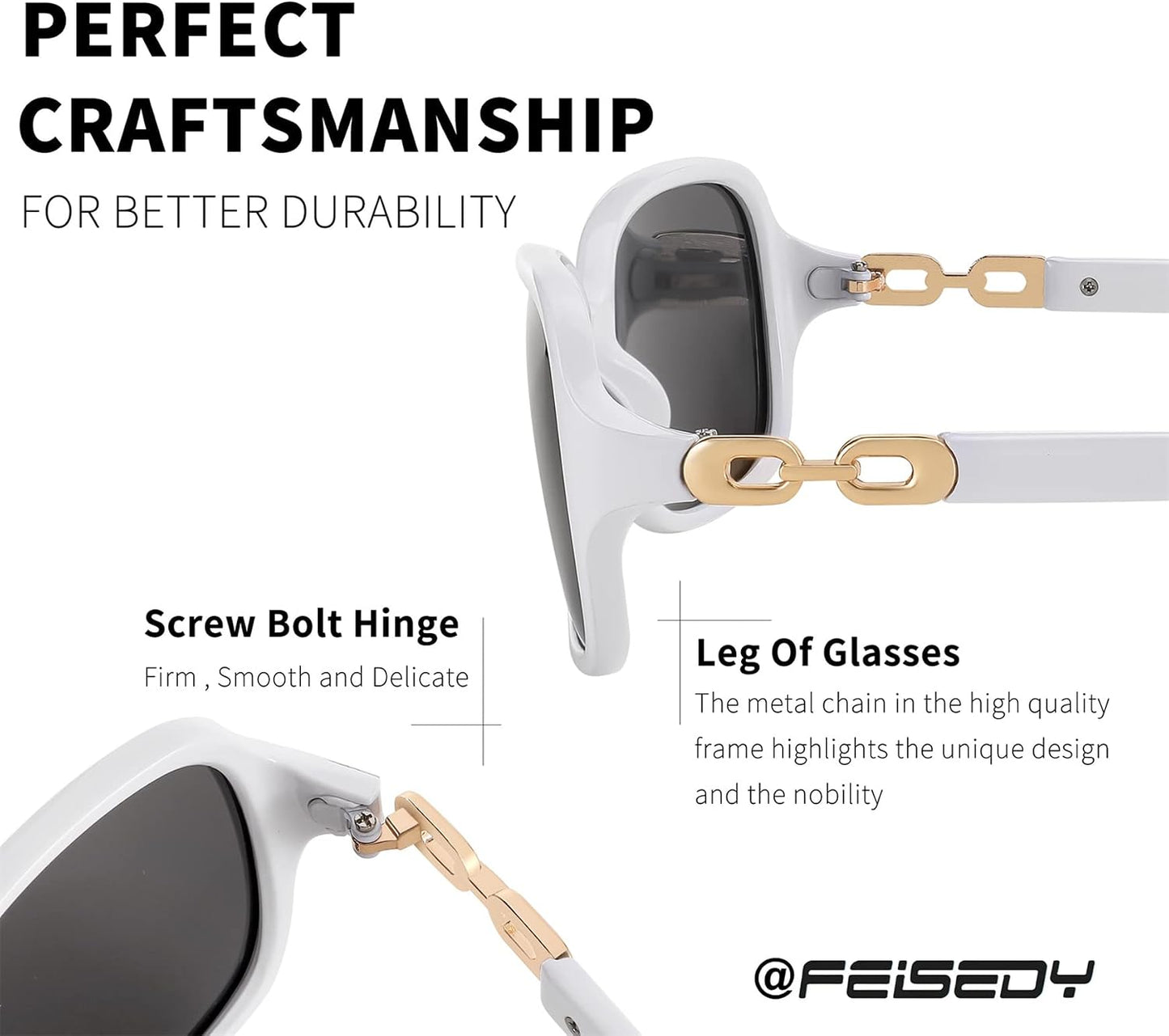 商品图片 72 | B08LPZDDKZ | FEISEDY Womens Polarized Sunglasses Square Wraparound Shades UV400 Mirrored Trendy Sun Glasses for Women B2526