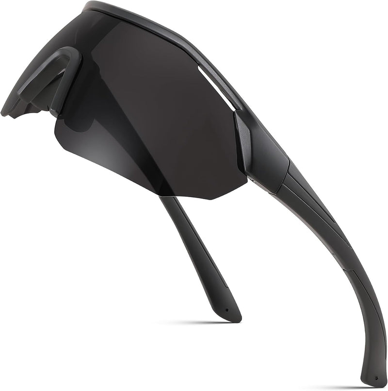 001 - Black / 70 Millimeters | B0CNCW2HY2 | FEISEDY Polarized Sunglasses Baseball Lightweight Frame Men Women Sports Cycling Sun Glasses for MTB UV400 Protection B0056