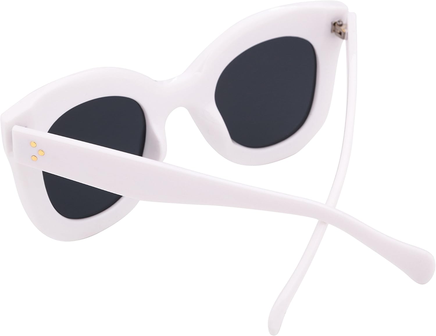商品图片 34 | B083TZVTXV | FEISEDY Retro Oversized Square Horn Sunglasses Semi Cat Eye Butterfly Glass Big Thick Bold Frame B2572
