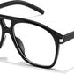 商品图片 6 | B0HCMPWV5X | FEISEDY Oversized Aviator Fashion Glasses for Women Men, Tortoise Trendy Eyeglasses, Retro Eyewear Frame for Daily Wear B0426