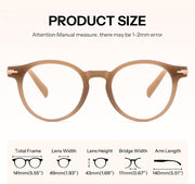 ÉÌƷͼƬ 20 | B0HC6D93TL | FEISEDY Stylish Round Blue Light Blocking Glasses for Women Men B0469