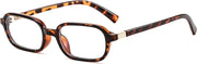 Tortoise / 53 Millimeters | B0DKPBGRRD | FEISEDY Fashion Rectangular Blue Light Glasses for Women Retro Small Frames Vintage Trendy 90s Square Eyeglasses B0255