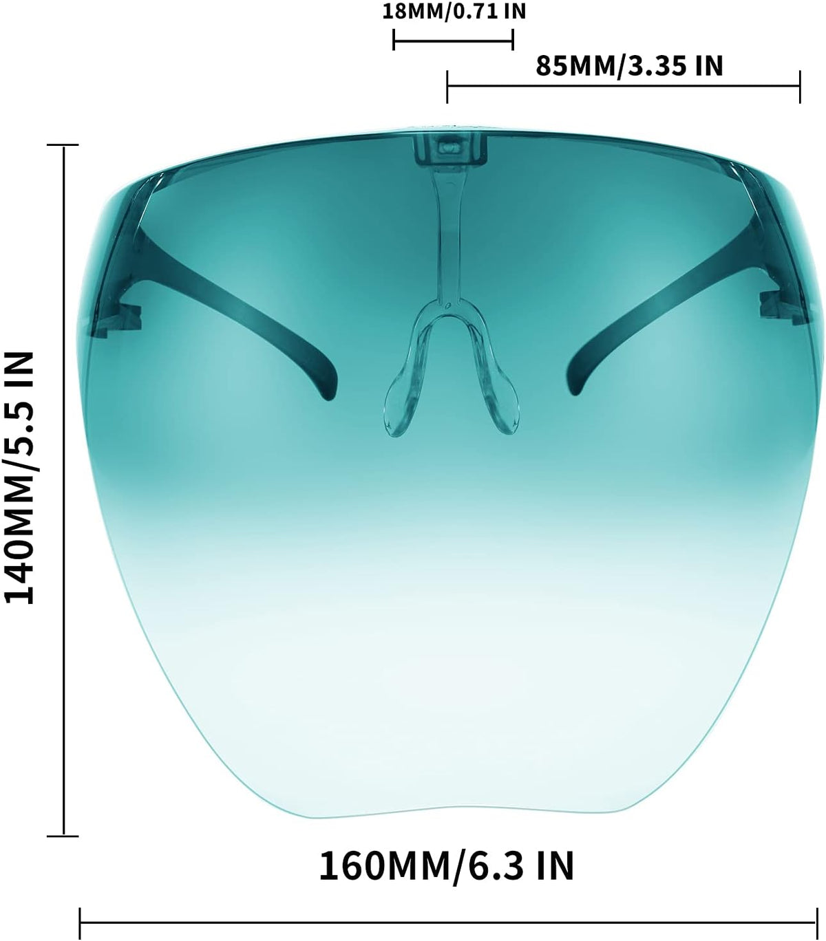商品图片 43 | B097Y3FQJJ | FEISEDY Full Face Shield Sunglasses – Anti-Fog UV400 Mirror Visor