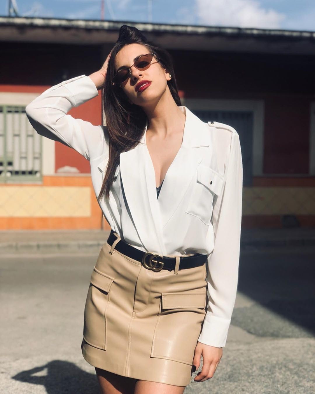ÉÌƷͼƬ 4 | B0CNZ29R9R | FEISEDY Y2K Sunglasses for women Men Fashion Cateye Designer B2298