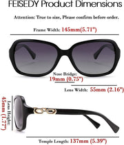 ÉÌƷͼƬ 13 | B08LPZDDKZ | FEISEDY Womens Polarized Sunglasses Square Wraparound Shades UV400 Mirrored Trendy Sun Glasses for Women B2526