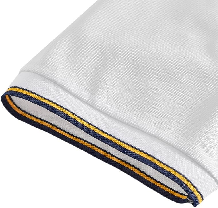 商品图片 5 | B0H2VXPC76 | White Polo Shirts for Men, Short Sleeve Breathable Ice Cool Golf Shirt, Business Casual Summer Polo for Men