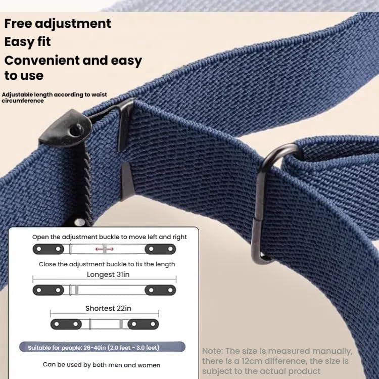 商品图片 6 | B0FQ2SBWQJ | No Buckle Elastic Belt for Men & Women – Stretch Adjustable Invisible Belts for Jeans & Pants