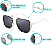 ÉÌƷͼƬ 3 | B07VFM34S4 | FEISEDY Retro Aviator 70s Pilot Sunglasses Men Trendy Women Square Sun Glasses Driving Outdoors B2510