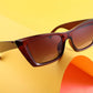 商品图片 7 | B08TM3J1R9 | FEISEDY Small Cateye Square Polarized Sunglasses Women Classic Thick Rectangle Frame UV400 Sun Glasses B2736